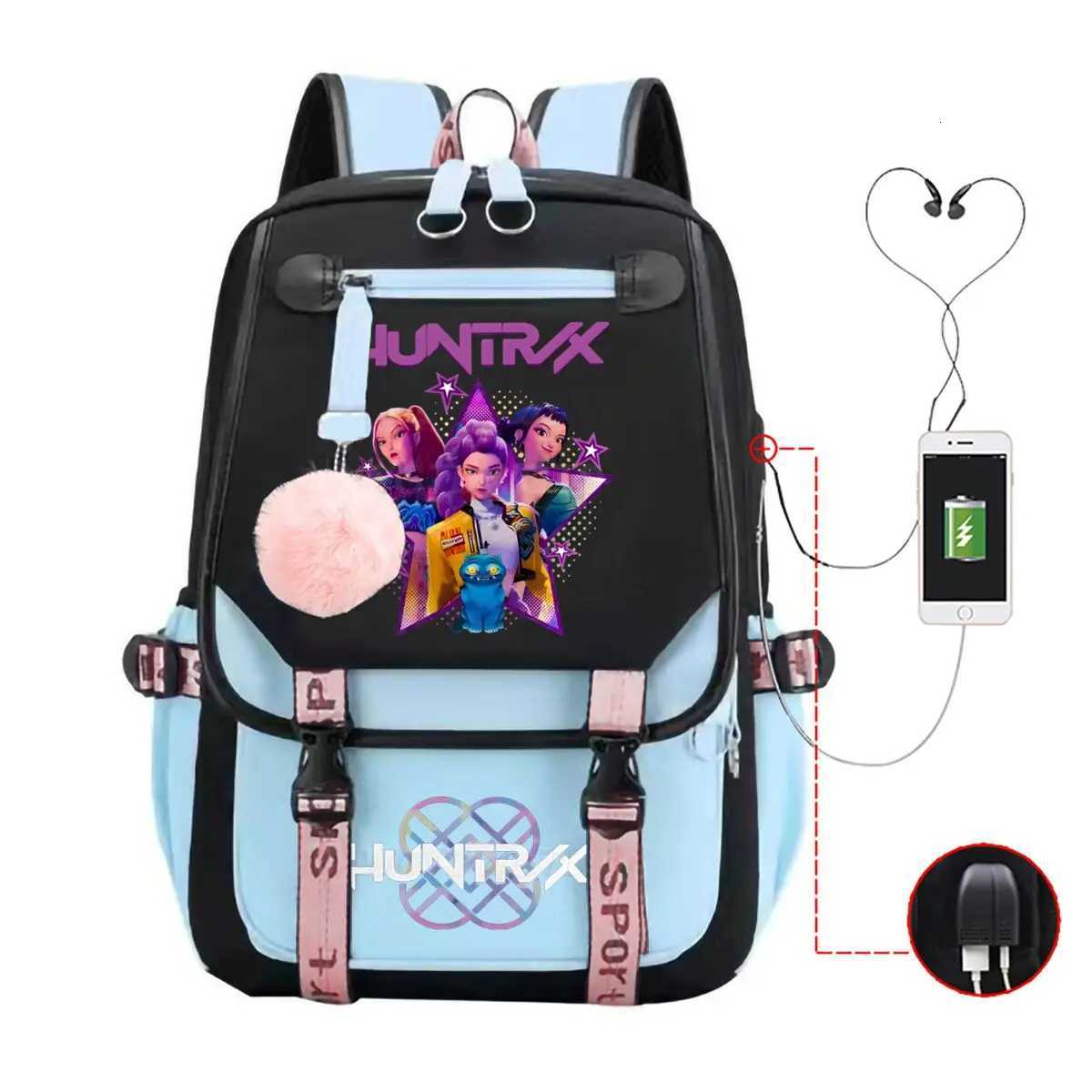 School Backpack for Students KPop Movie Daily Bagpack 2025 Hot Movie Print Backpacks for Girl Boy Laptop Usb Port BagW251113