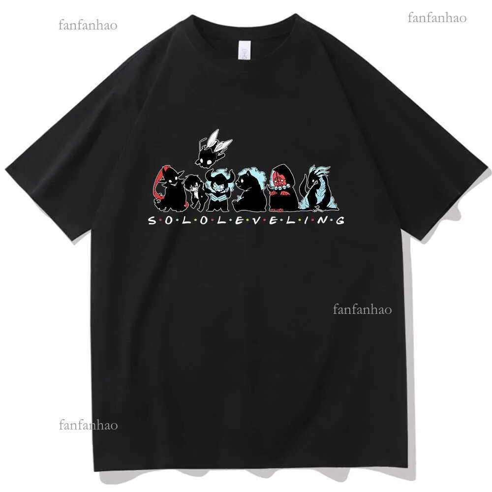 Anime Cute Solo Leveling T-shirt O-Neck Short Slve Shirts Fans Gift X250313