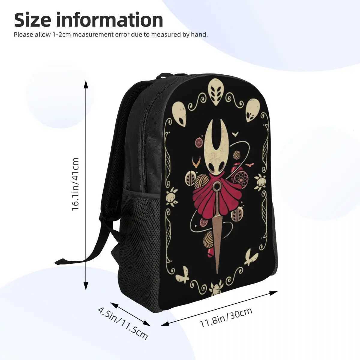 Hollow Knight Silksong Hornet Casual Backpack Sports Student Work Daypack for Men Women Laptop Canvas BagsW251113
