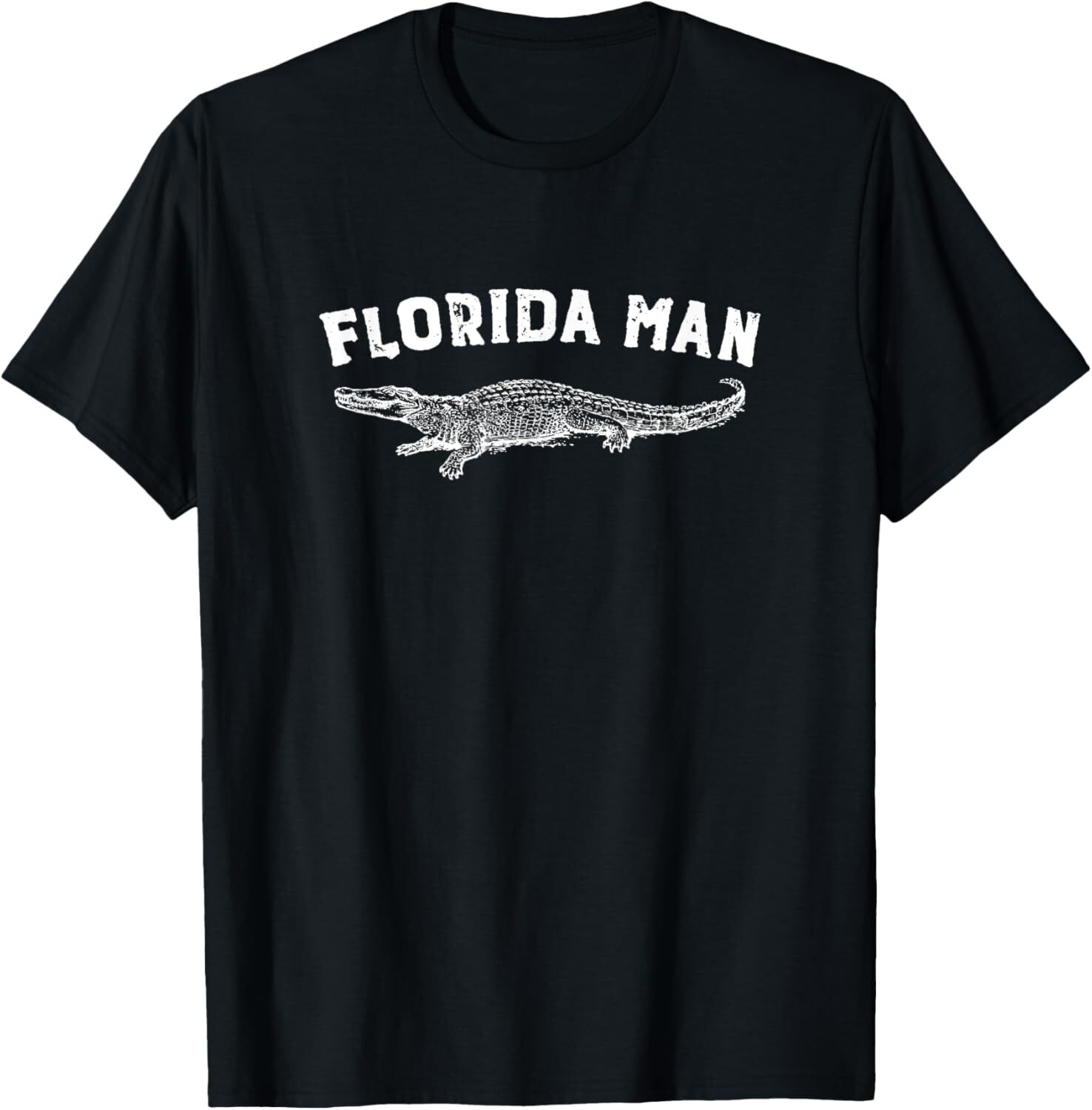 T shirt for Mens Florida Man | Alligator Funny Meme Gift Graphic Tee Casual Tops Clothes Short sleeve cool