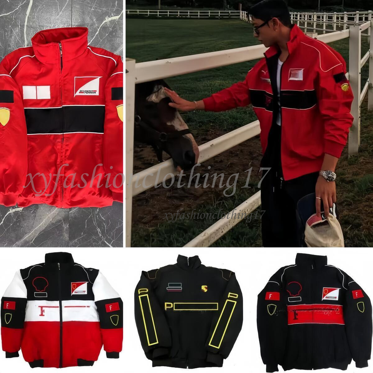 F1 formula one racing jacket men f1 jacket winter windproof racing suit motorcycle race suite 6y 86