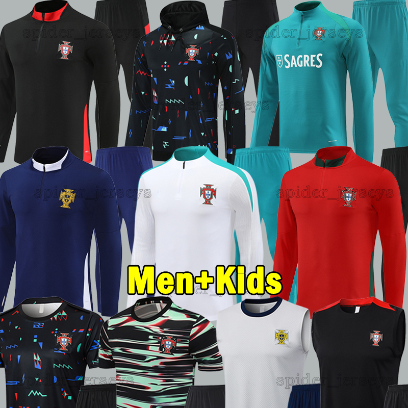 25 26 Portuguese national team Tracksuits 205 2026 PortugalS JOAO FELIX F.CONCEICAO OTAVIO Soccer Jerseys Long sleeve Portogallo Men Uniforms Soccer Sets Kids kits