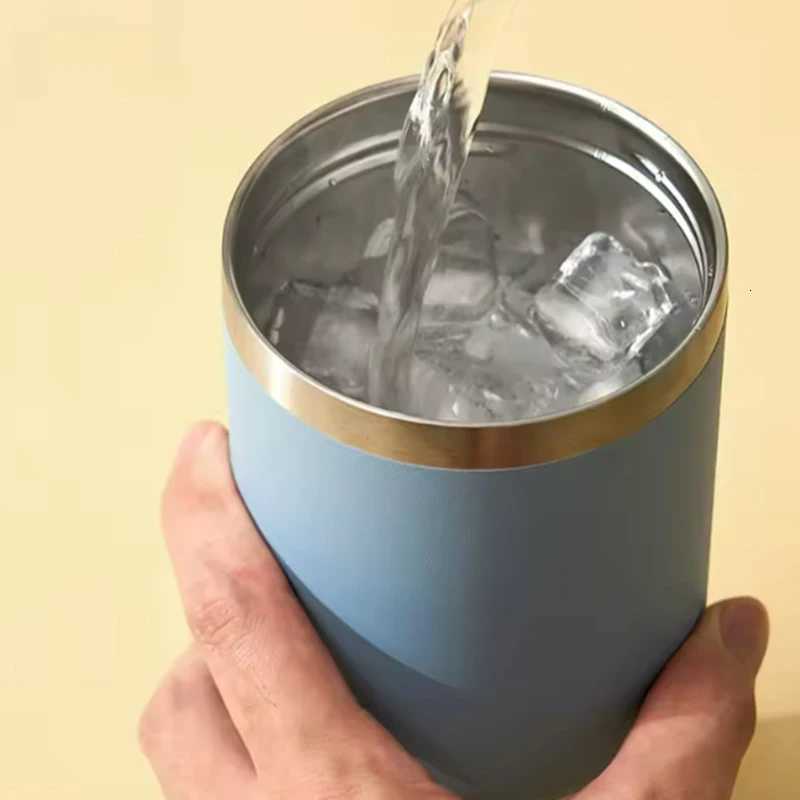 Tyeso Large-Capacity Stainless Steel Vacuum Flask with Handle Dual-Drink Coffee Mug Hot And Cold Retention Car Ice Cup C251114