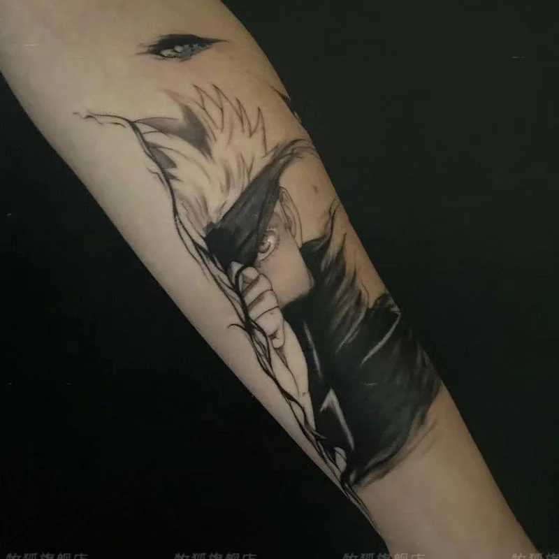 Jujutsu Kaisen Temporary Tattoo Satoru Gojo Cartoon Geto Suguru Waterproof Fake Tattoo Stickers Body Art Transfer TattooXJ25414