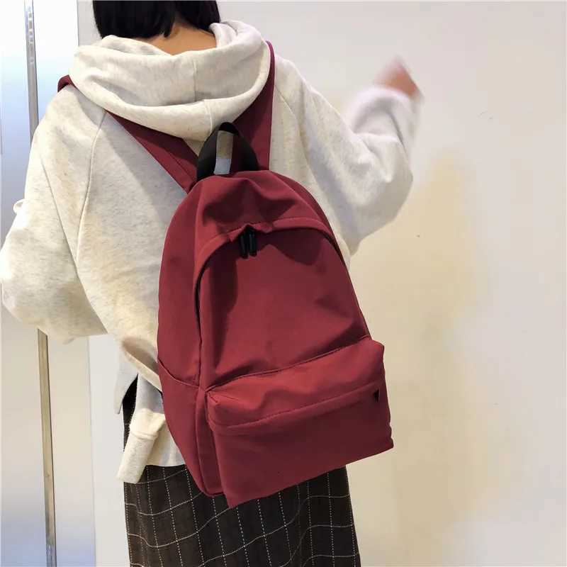 RanHuang New 2024 Womens Casual Nylon Backpack Preppy Style School Bags For Teenagers Yellow Travel Bags mochila femininaW251113