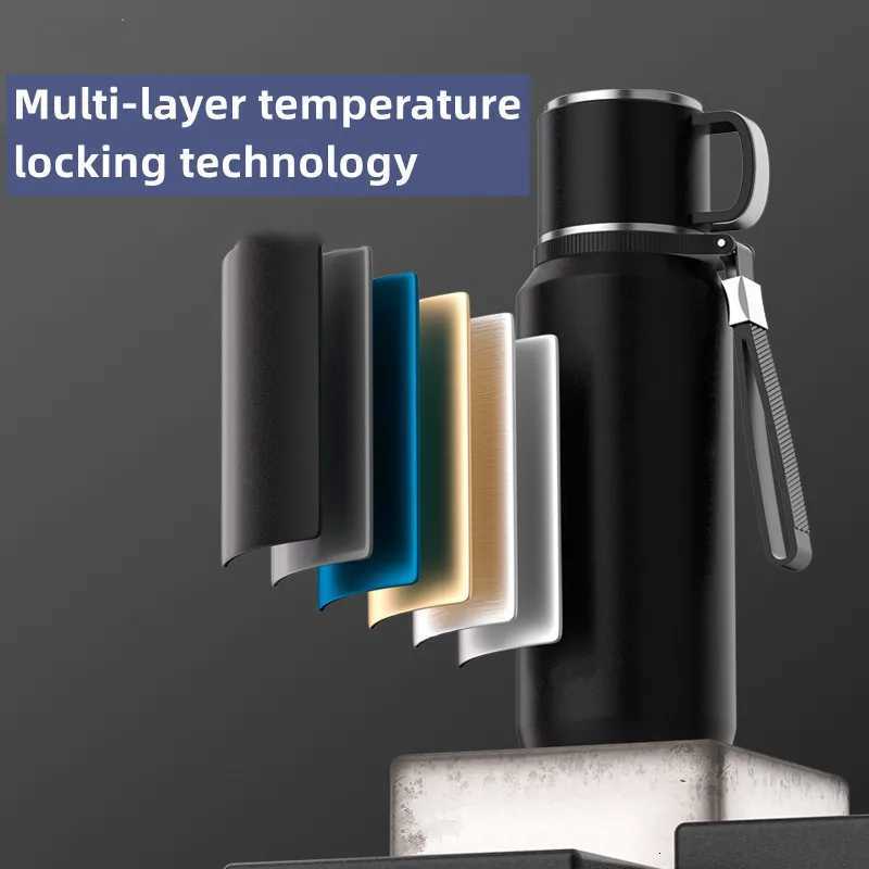 1000ML Stainless Steel Thermos Bottle for Hot Coffee Vacuum Thermal Water Bottle Insulated Cup Vacuum Flasks Double Wall Travel C251114