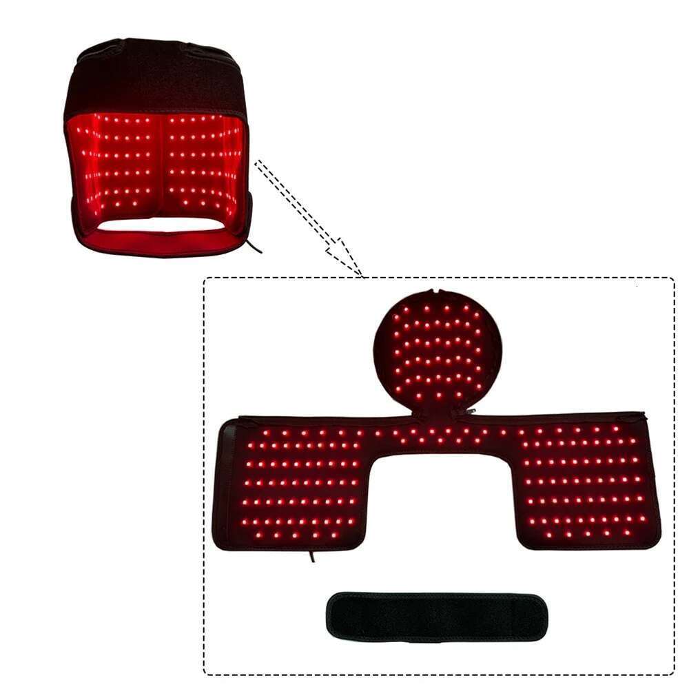 180Pcs Red Regrowth Cap 660Nm&850Nm Near-Infrared Light Reduces Oiess Strengthen Hair Roots Anti-Hair Loss Hat