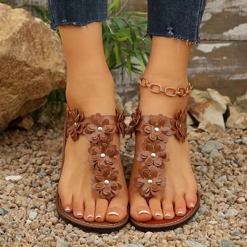 Sandals Women's Shoes 2025 High Quality Pinch Toe Fashion ral Beach Women Summer Plus Size Flat hurenlakeshoes hurenlakeshoes hurenlakeshoes