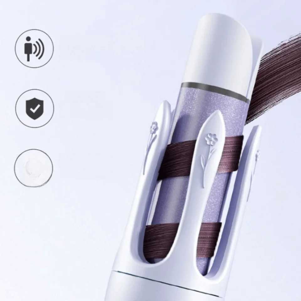Portable Design 2-in-1 Waver Hair Curling Iron 32mm Barrel Size Anti-Tangle Technology Automatic Rotating Hair CurlerT251114