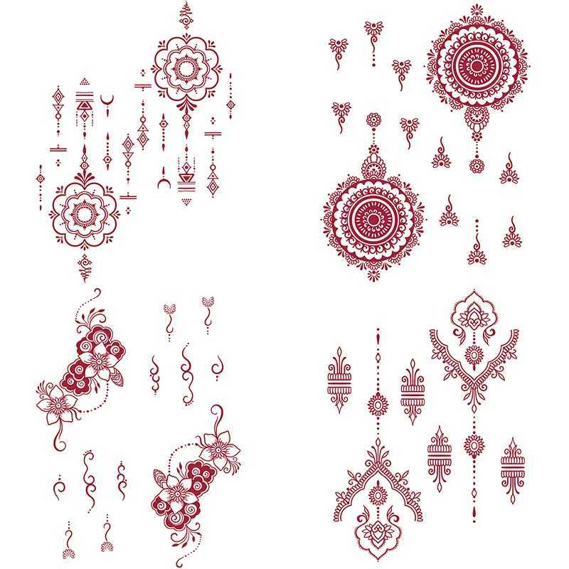 1 Hannah waterproof temporary tattoo sticker real and non reflective fake tattoo male and female temporary tattoo stickerXJ25414