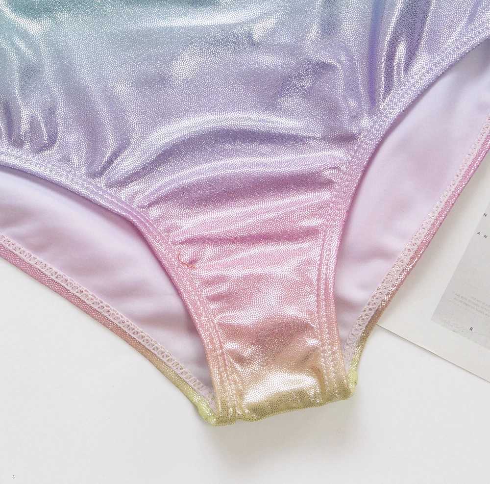 Rainbow Unicorn Sequins Summer Kids One Piece Swimwear Swimming Bathing Suit 2025 Children Monokini Girls Swimwear Swimsuit 282W251113