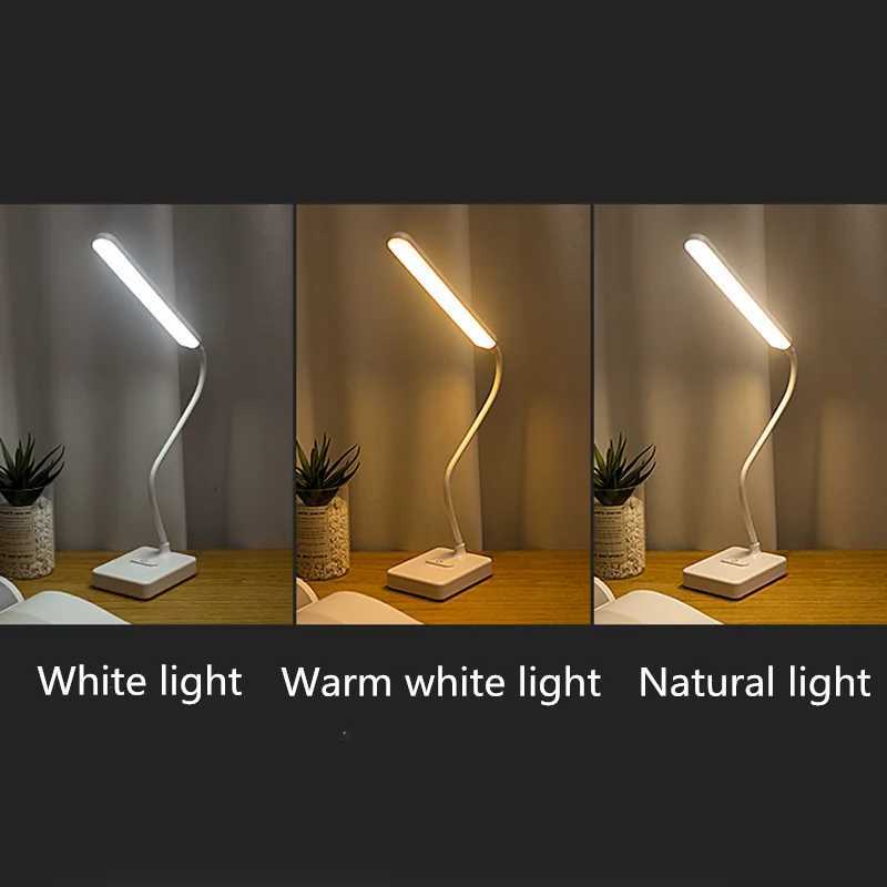 LED touch dimming desk lamp USB charging reading eye protection table light learning bedroom living room lighting book lamps M251114