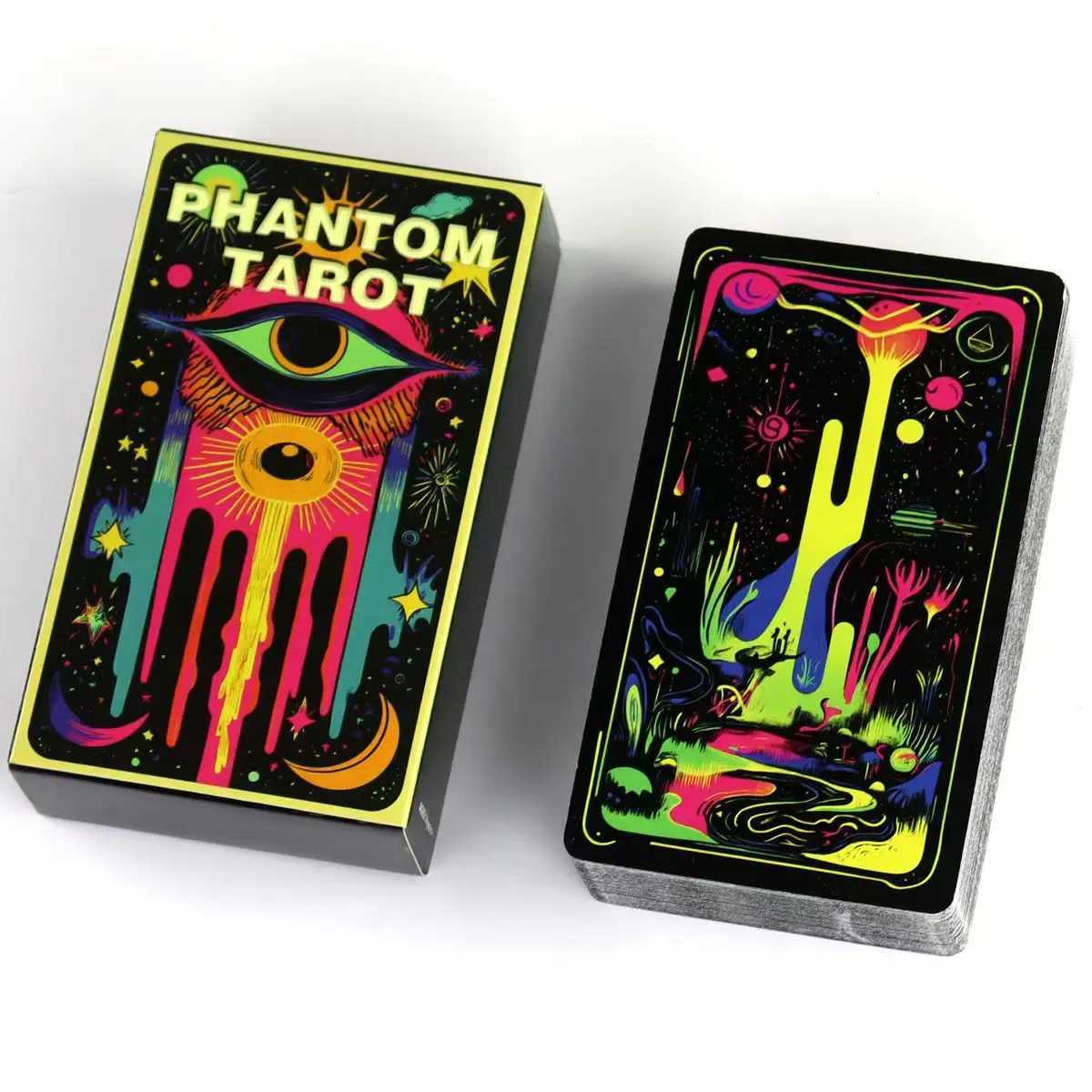 Phantom Tarot Deck 1036cm 78 Colorful Tarot Cards Based on Rider Waite System C251114