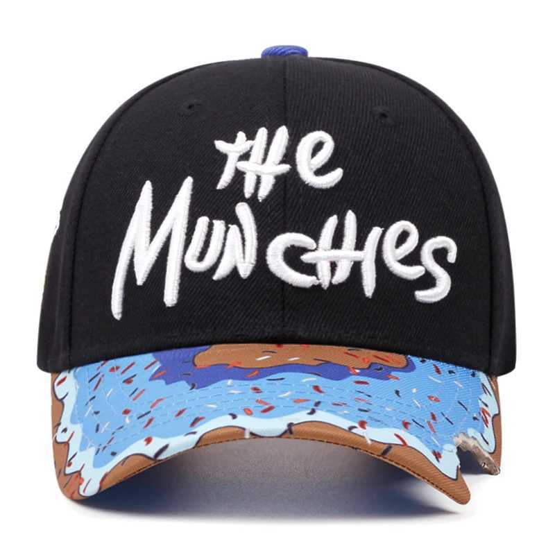 Doughnut printing adjustable baseball cap unisex fashion Sunhat hip-hop hat mens snapshot denim unisex hat gift W250414