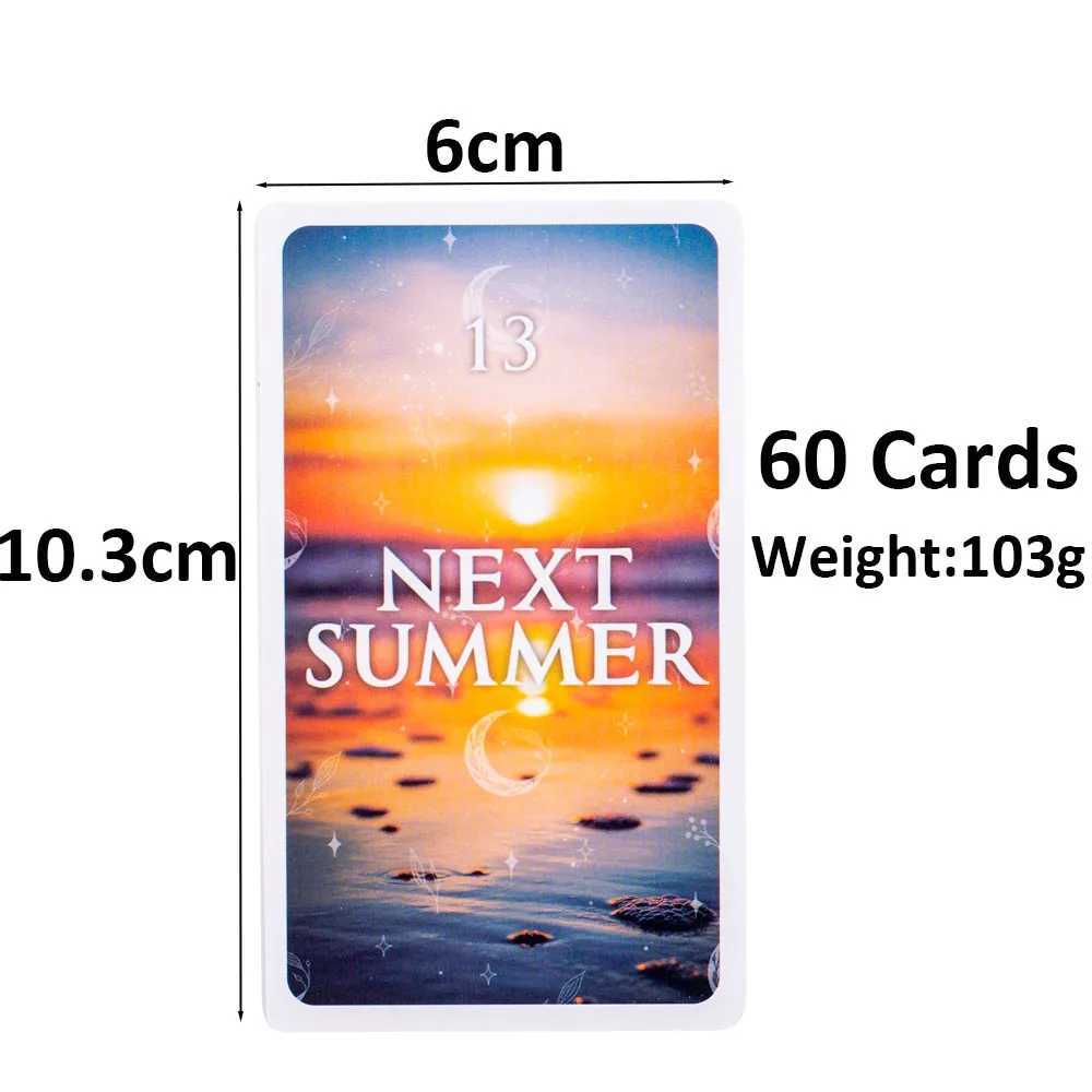 Mystical Timing Oracle 60Cards 1036Cm Time Frame Cards Twin Flame Tarot Deck Cosmic C251114