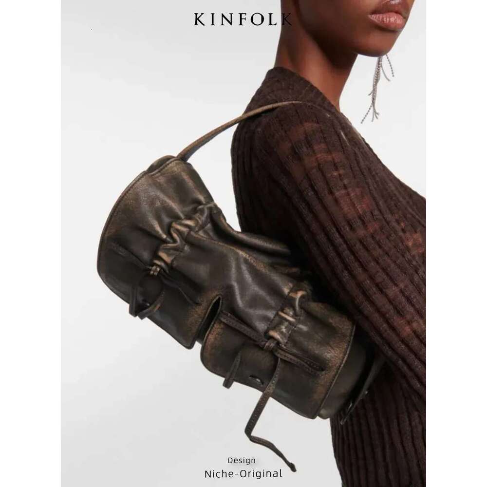 Niche Design Bolsos De Mujer New Fashion Multi-Pocket Pleated Shoulder Bag Retro Handbag Women's Trend Hot Sale Free Shipping