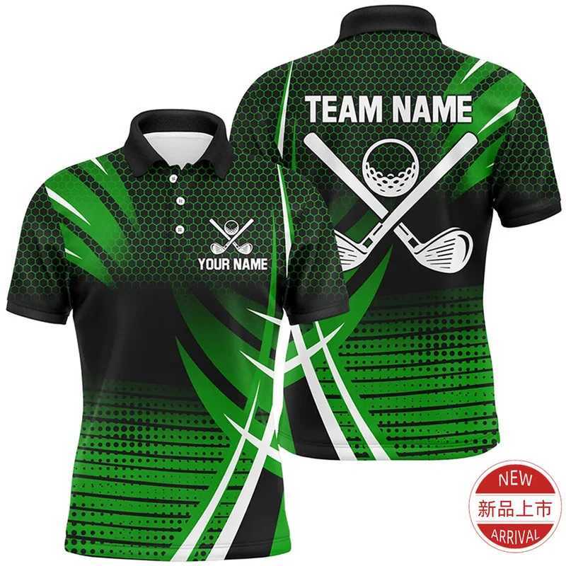 Harajuku 3D Printing Customized Name Sports Golf Polo Shirt Fitness Golf Enthusiast Graphic Polo Shirt Fashion Street Clothing Mens Clothing W250414