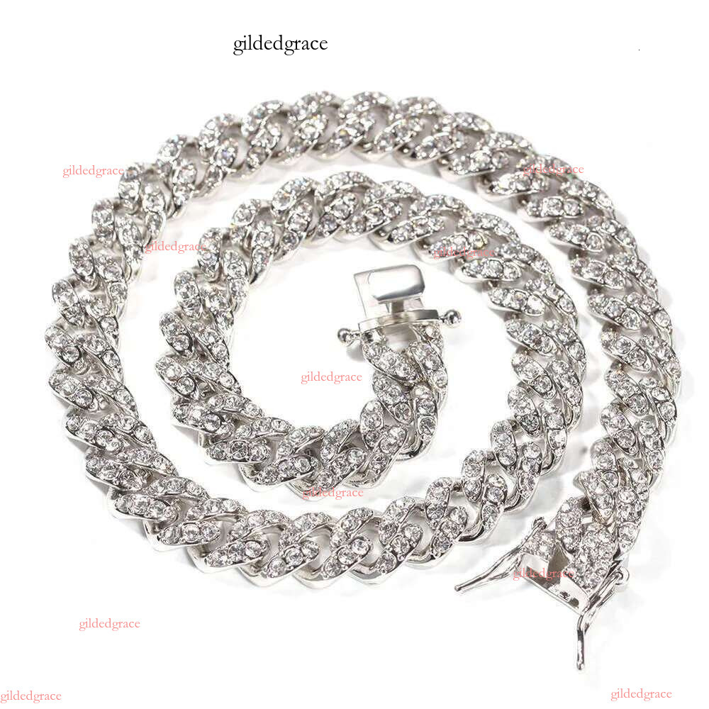 Fine jewelry Pendant Necklaces Choker Custom k Gold 20mm Miami Cuban Chain Necklace N35