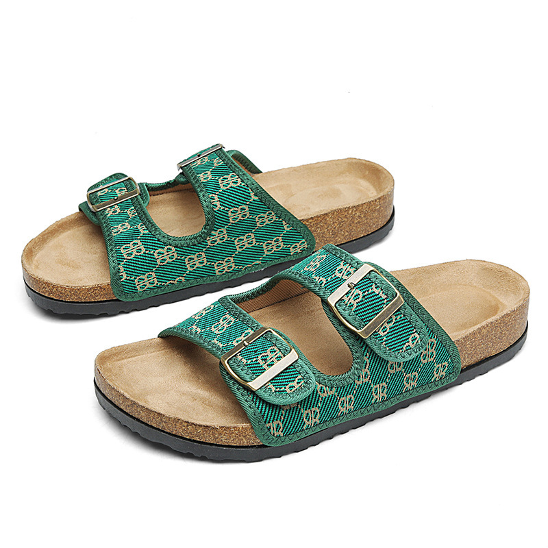 Designer Slippers 25S New Cork Sandals Men And Women s Summer One piece Anti Slip hot Flip Flops Outdoor Beach Shoes
