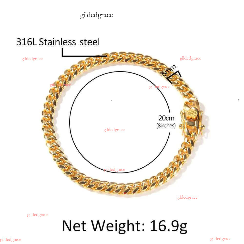 8mm/10mm/12mm/14mm/16mm Miami Cuban k Chain Stainless Steel Mens 14K Gold Chains High Polished Punk Curb Necklaces NO2