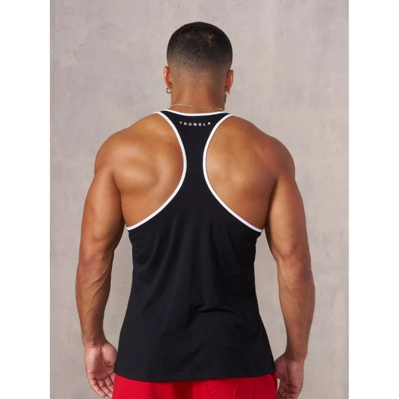 mens vest summer clothes sportswear fast drying breathable cotton printed vest 250414