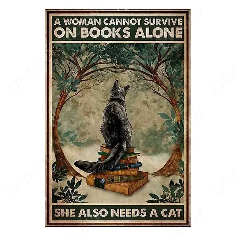 Vintage Stay Positive Skull Sign Witch Metal Tin Sign Funny Retro Sign for Home Living Room Wall Decor Halloween Gifts 8x12 InchM251114