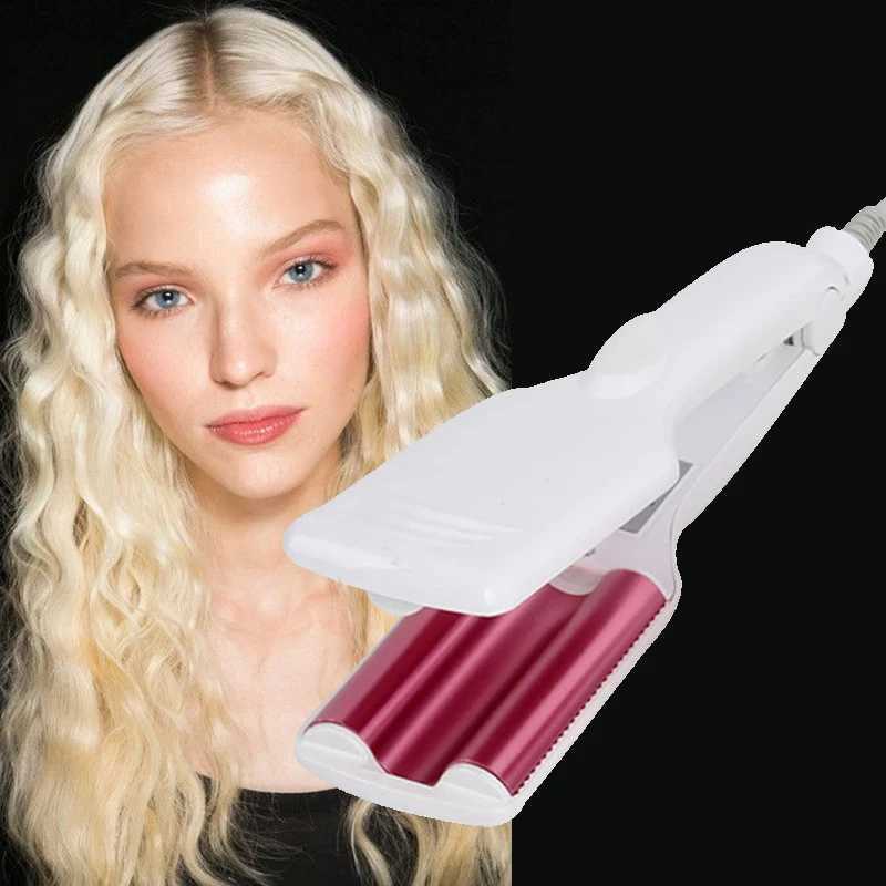 Ceramic Wave Hair Curling Iron Ceramic Triple Barrel Hair Curler Irons Roller Curl Wand Waver Styling Tools Hair StylerT251114
