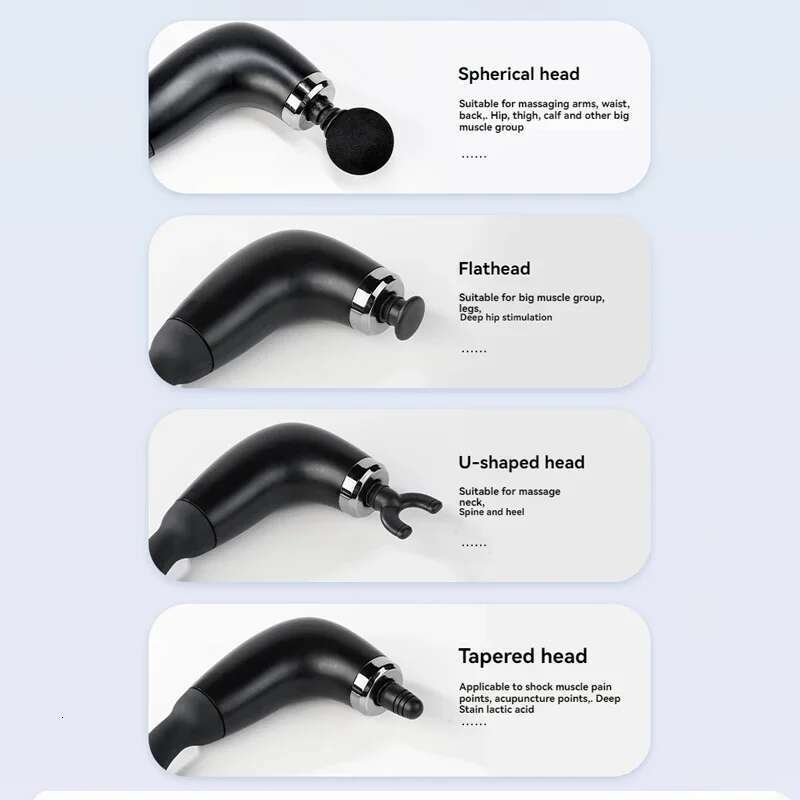 2025 New Smart Curved Hook Massager Massage Electric Fascia Gun Home Handheld Hammer Back Artifact