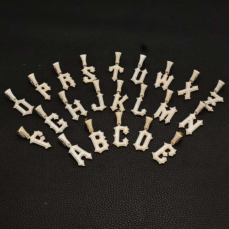 Newly arrived capital S letter A Moissanite pendant