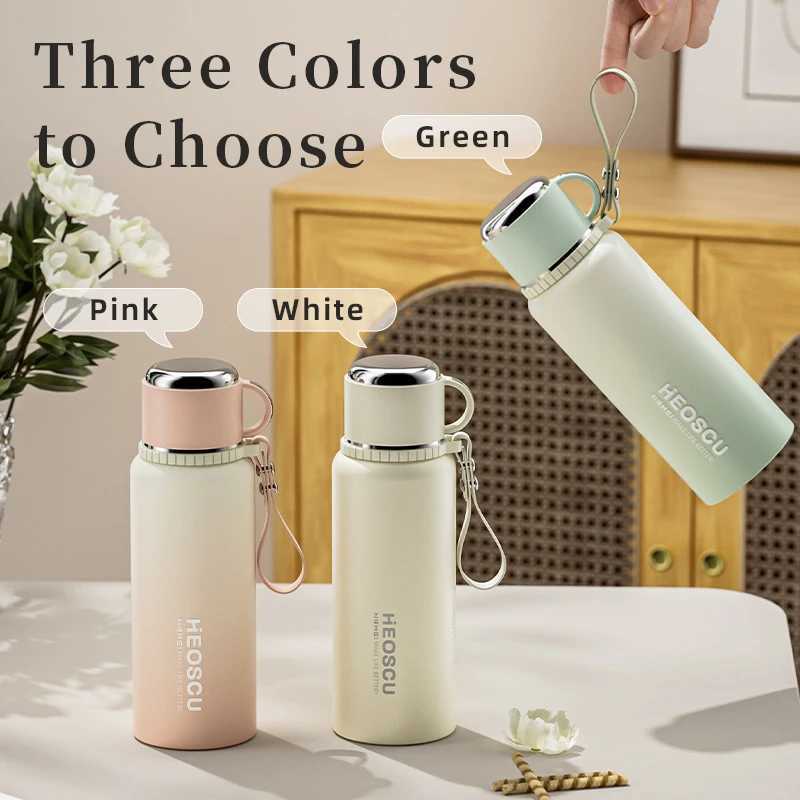 Stanless Steel Thermal Bottle with Tea FilterTemperature Display Insulated Bottles Outdoor Portable Vacuum Flasks 600-1000ML C251114
