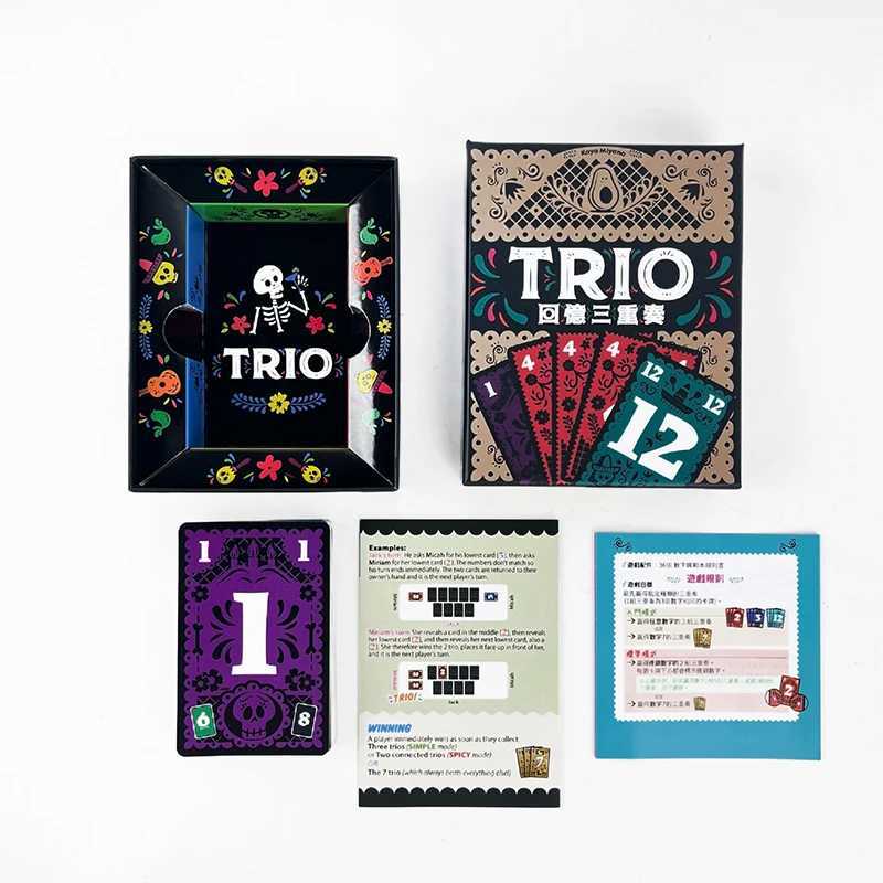 Trio Card Game Exciting Family Party Board Game Where Players Search for Three Matching Cards Strategic Fun for All Ages C251114
