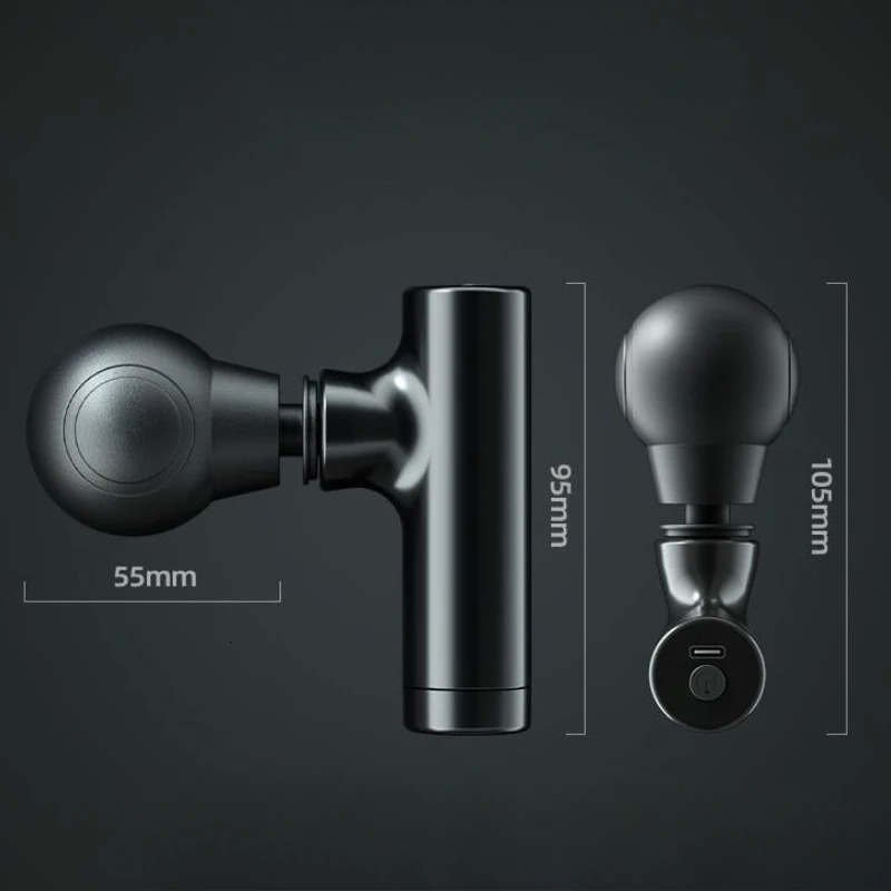 Mini Handheld Body Massage Gun 3 Gear Adjustment Mute Deep Tissue Massage for Shoulder Leg Foot Muscles Portable Home Massager 250414