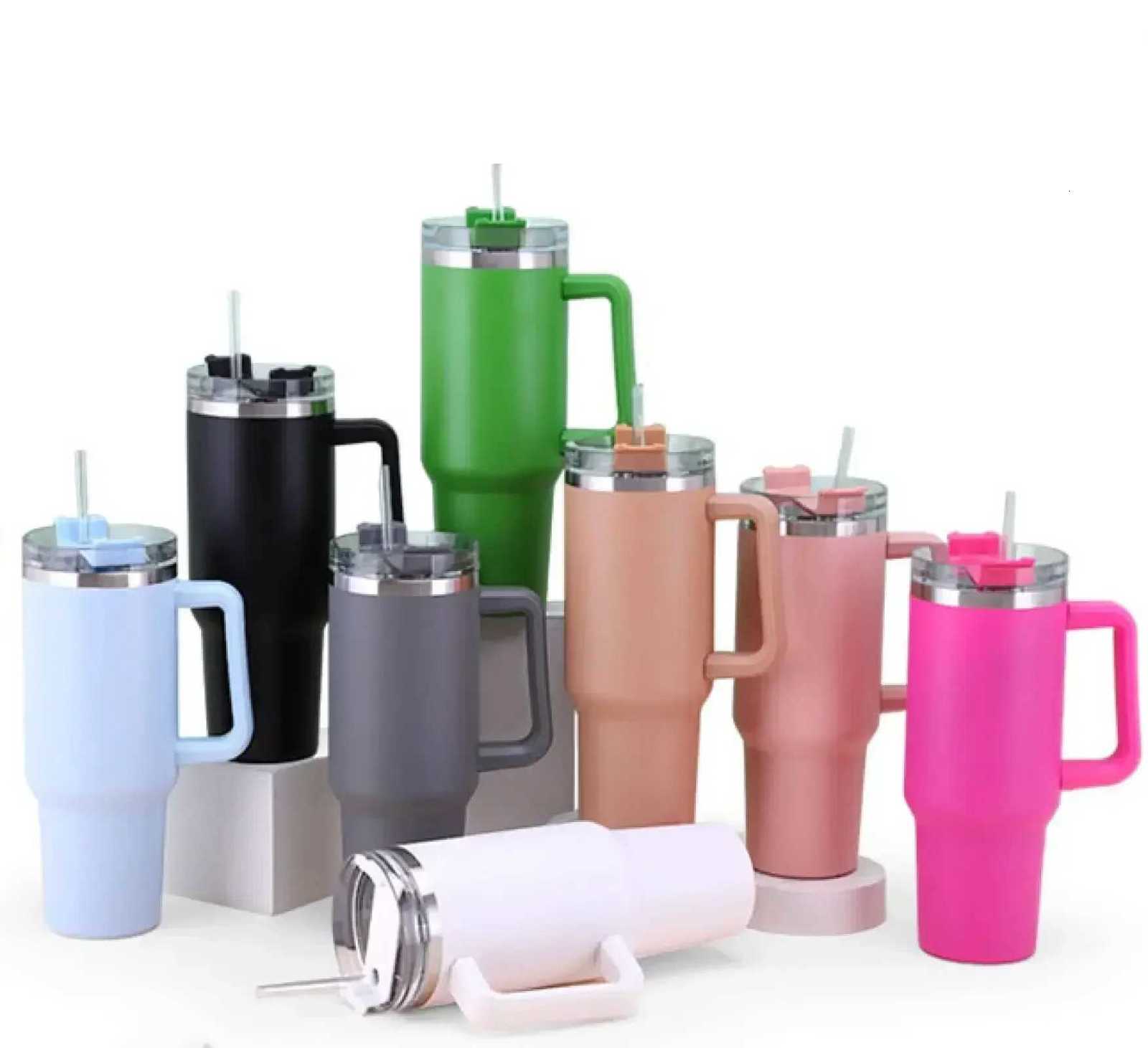 Coffee MUgs Stainless Steel Thermal And Cold-insulating With Straw Portable Large-capacity Water Cup Suitable For cup C251114