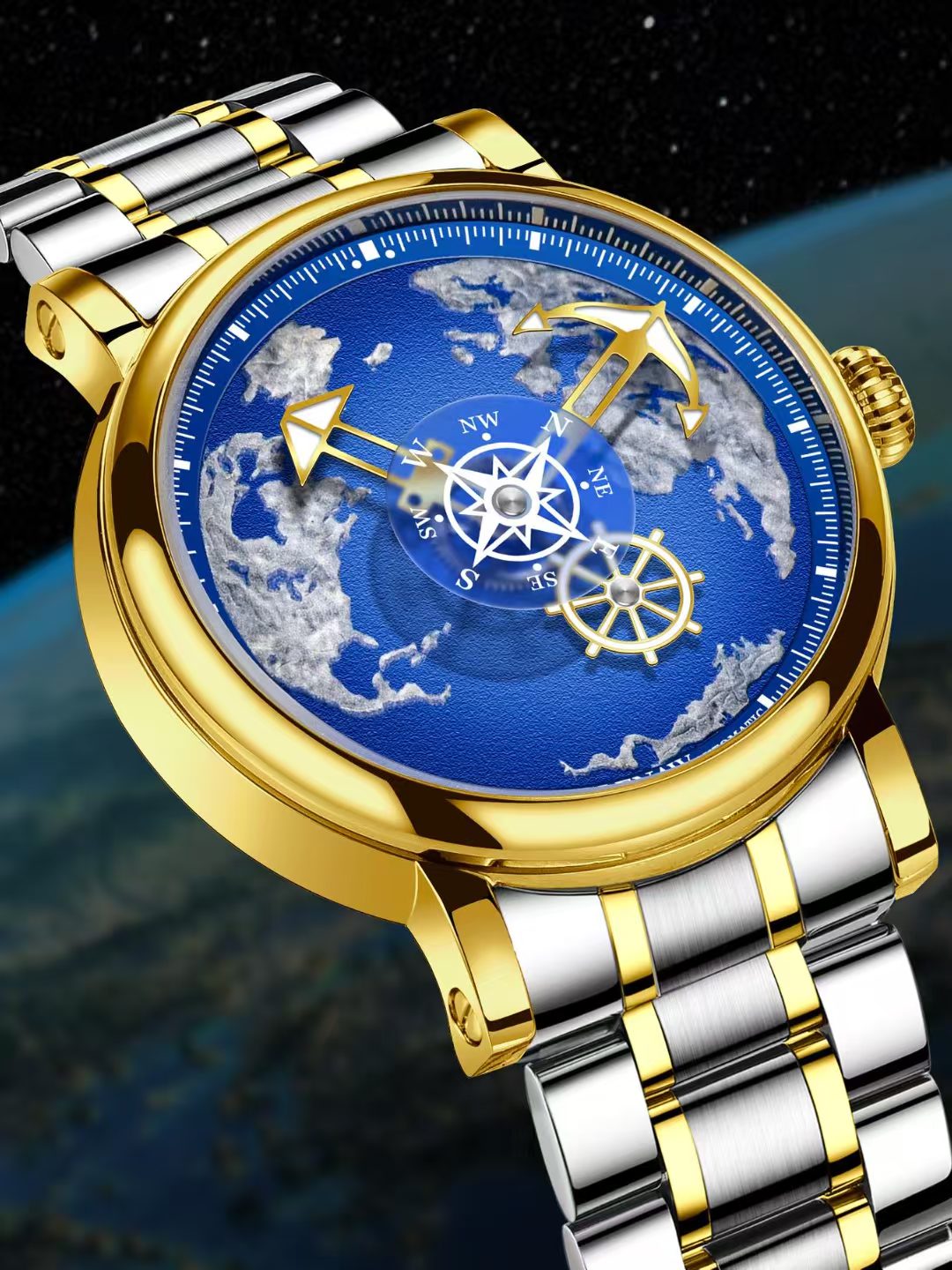 Chic Men's Timepiece Fully-Automatic Mechanism & Durable Water Resistance