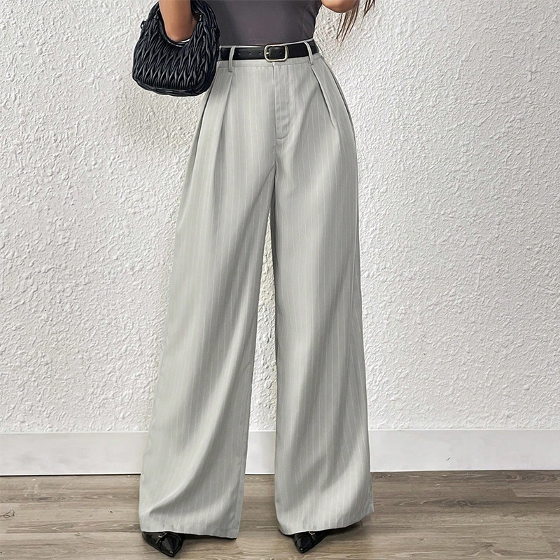 Casual pants womens clothing 2025 new style temperament loose straight leg wide leg pants for women