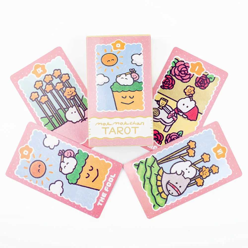 1036Cm Mokmokchan Tarot 78Pcs Kawaii Tarot Cards Playing Game Cards Desktop Toy Entertainment C251114