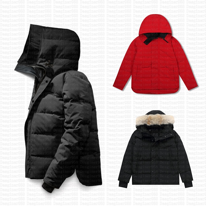 Designer Canada Down Puffer Jackets Mens Home Outdoor Outerwear Jacket Real Coyote Fur Warm Hooded Windproof Thicken Winter Coat Parka Doudoune