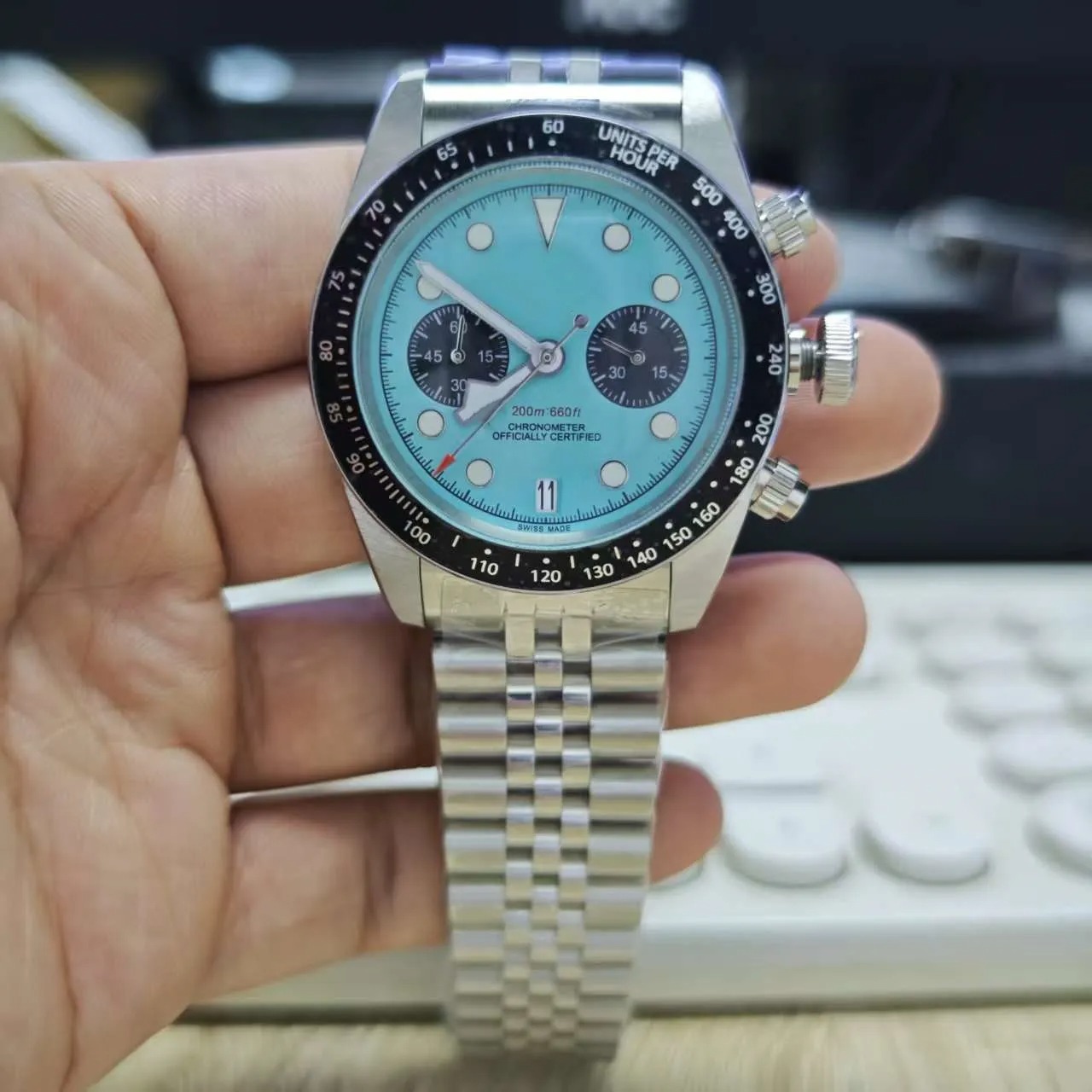 U1 Top-grade AAA Tudority BlackBay Watch Luxury 5A High Quality Automatic Mechanical Movement Blue Dial Watches Reloj Chronograph Montre Luxe Wristwatches