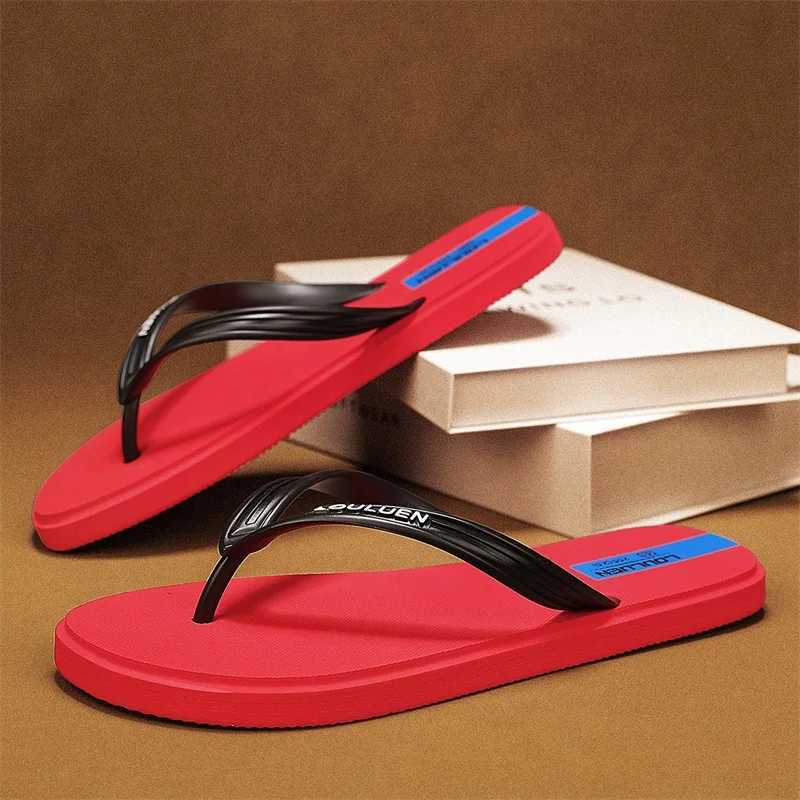 2025 Summer New Mens Slippers Fashion Versatile Flip Top Mens Slippers Mens Pinch Toe Shoes W250414