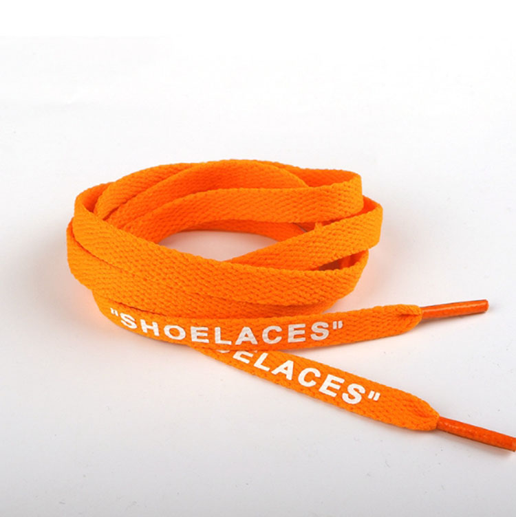 120cm shoelace double side print "SHOELACE" colorfuls letter shoe rope sport shoe accessories