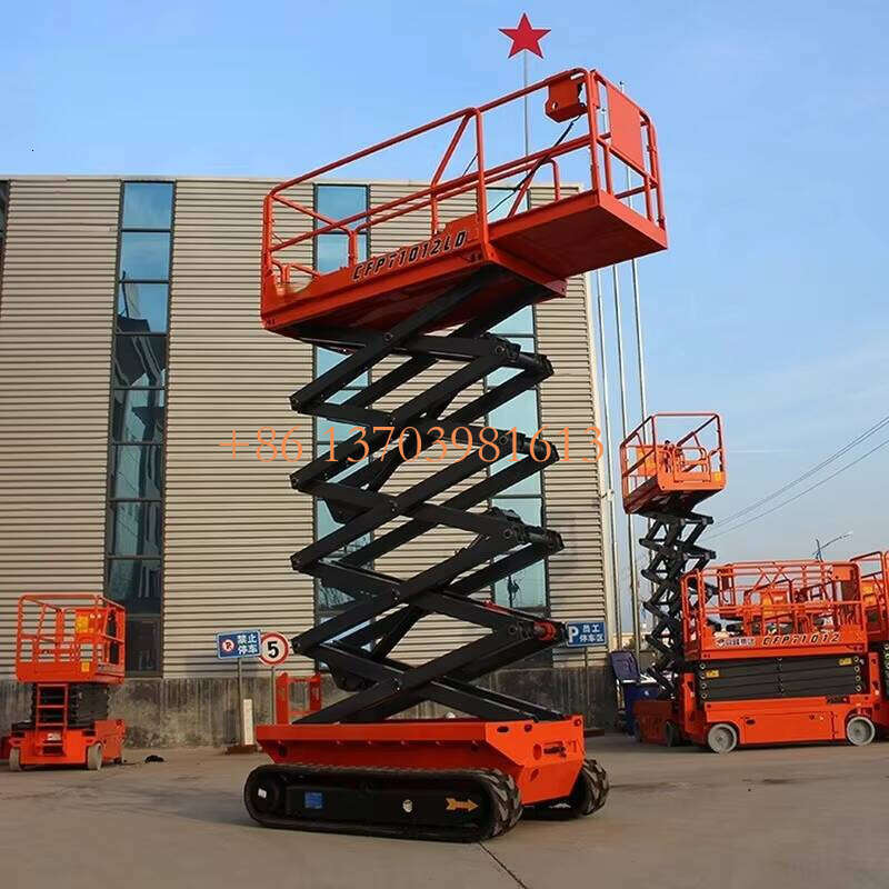 12m Mobile Electric Lifting Platform Telescopic Lift for Loading Dock Goods Aerial Work Platform