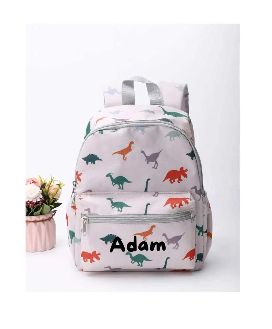 Custom Kids Backpack Personalised Childrens Backpack Kindergarten backpack Dinosaur personalised School bagToddler BackpackW251113