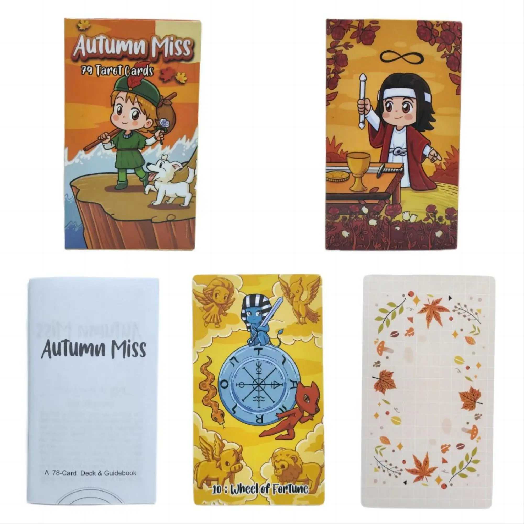 Autumn Miss Tarot Fortune-telling Cards 12x7cm Tarot Cards Party Deck Supplies English Version Board Game Party Playing Cards C251114