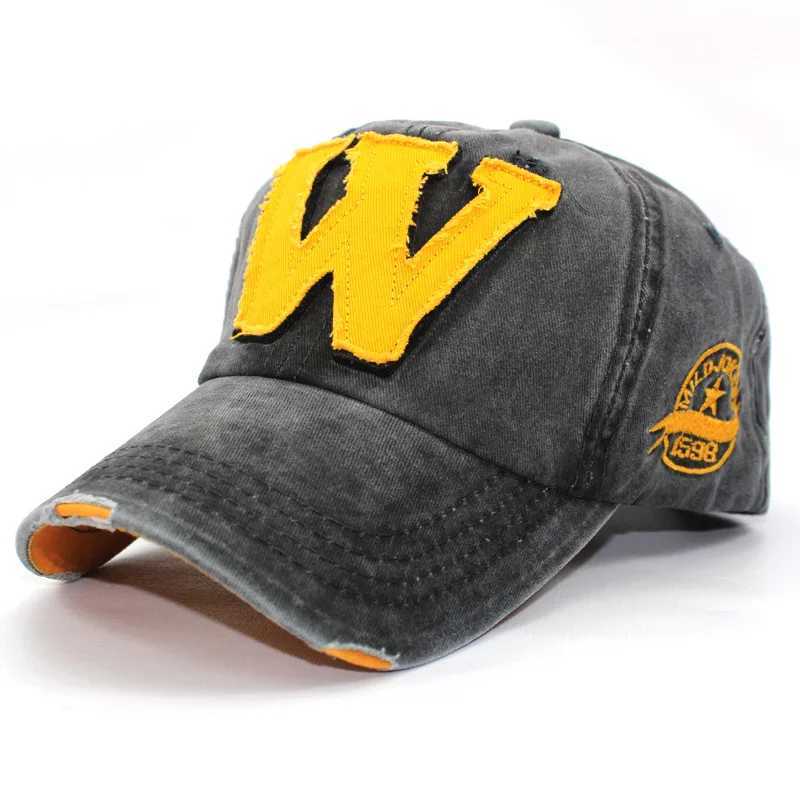 New fashion baseball cap mens snap button winter cap pure cotton hip-hop cap outdoor autumn summer casual retro dad hat W250414