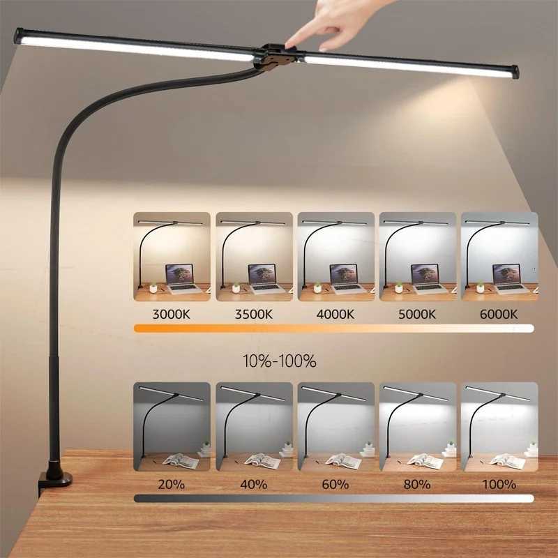 Led Desk Lamp for Office Home Desk Light Eye Caring Architect lamp with Clamp Dual Screen Computer Monitor Smart Table Light M251114