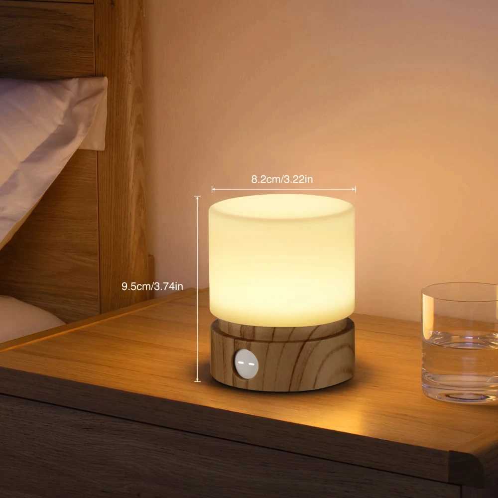 Timer Night Light Dimmable USB Rechargeable Led bedside Breathing nightlight Kids Baby Nursery Adult Sleep Bedromm Desktop Lamp M251114