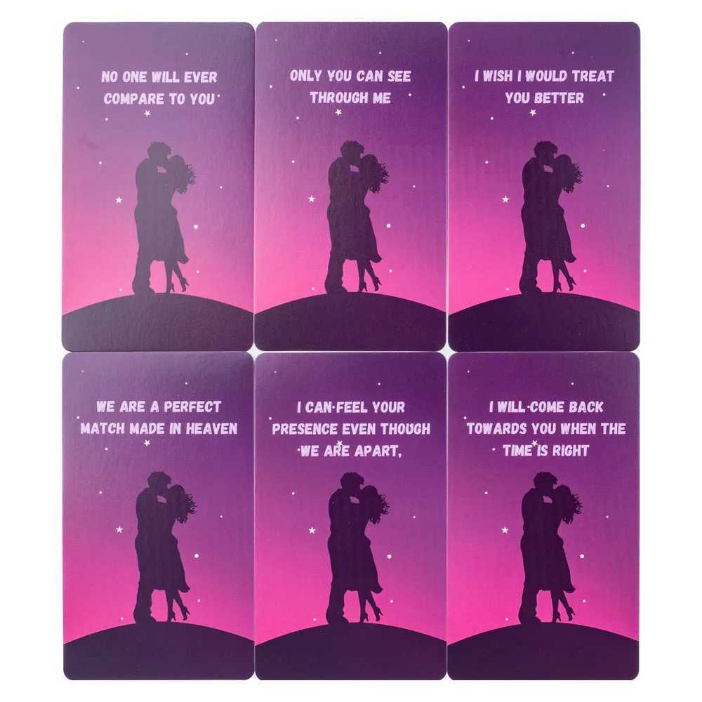 Hot Sale Lovers Oracle 64-Card Deck English Divination Cards for Love Guidance Relationship Visions Compact 103x6cm Board C251114