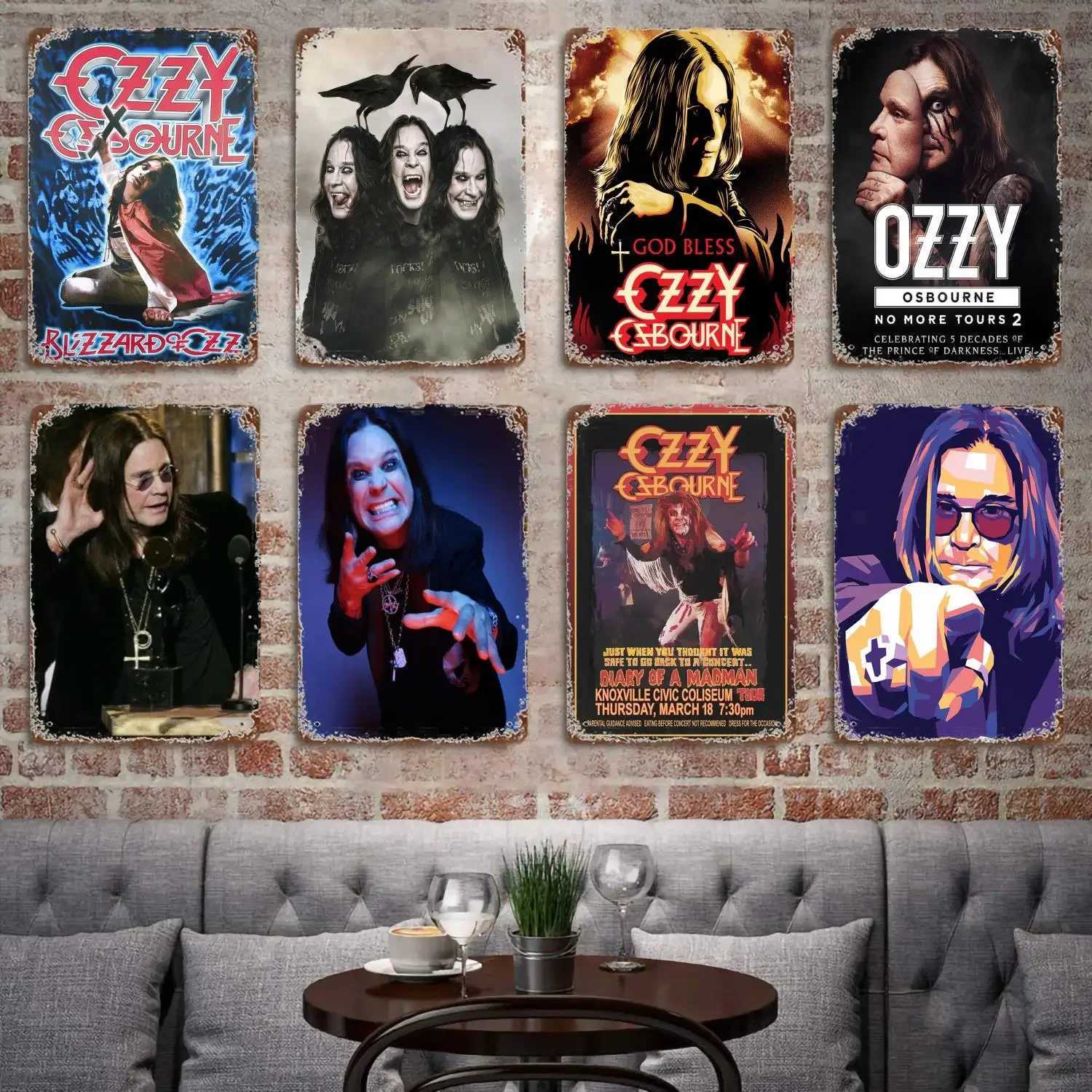 Ozzy Osbourne Band metal Decor Poster Vintage Tin Sign Metal Sign Decorative Plaque for Pub Bar Man Cave Club Wall DecorationM251114