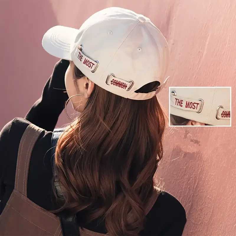 Leisure baseball sun hat summer fashion dad golf hat womens sun protection sun hat with ponytail hole W250414