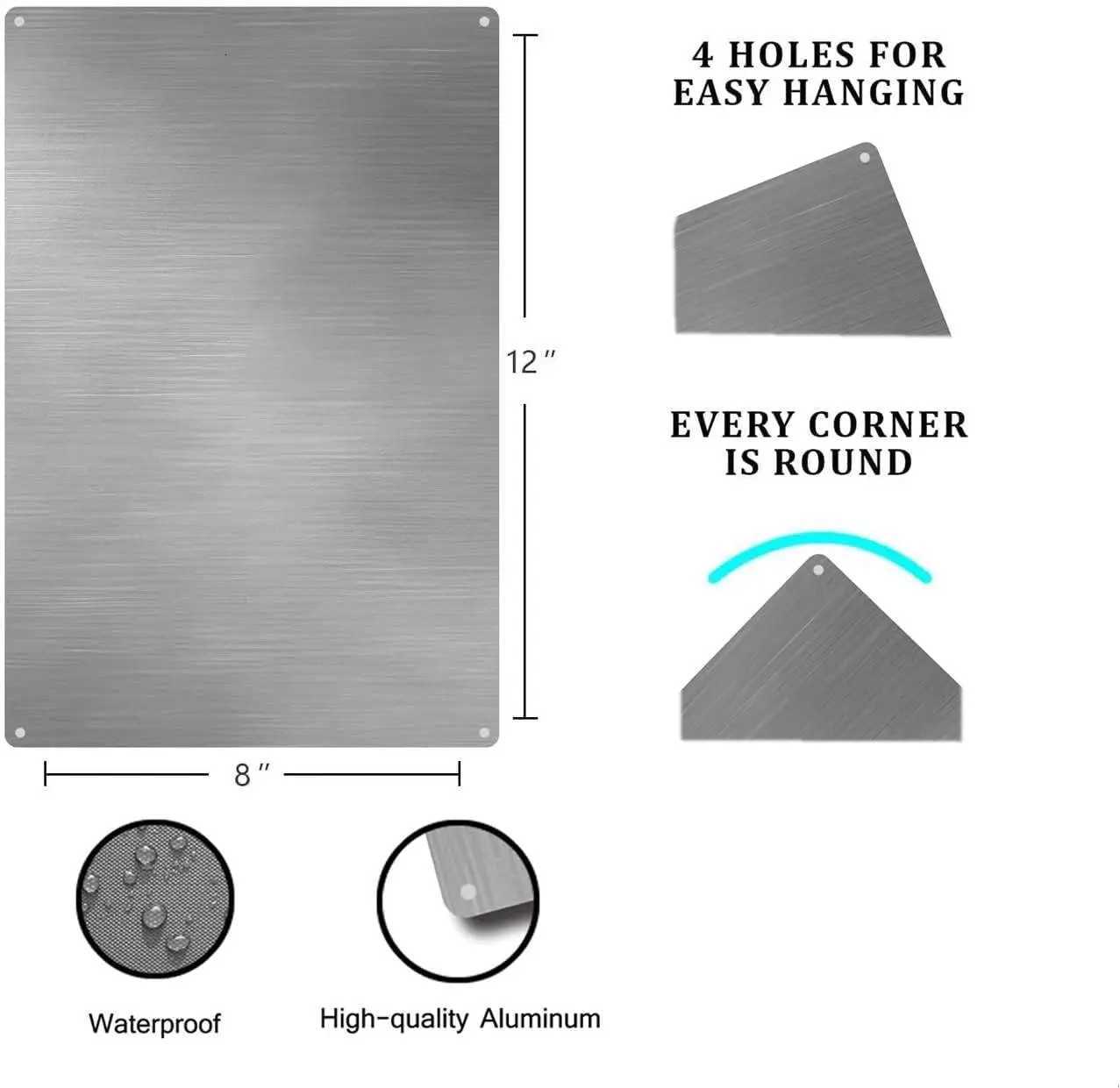 New Metal Sign Basics Visitor Parking Only SignEngineer Grade Material Green and White-aluminumM251114